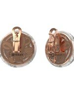 Серьги из золота 585 пробы c эмалью и перламутром