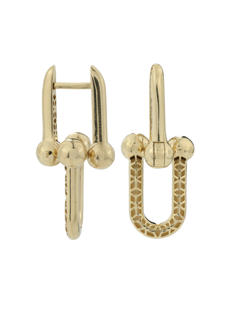 Серьги из лимонного золота