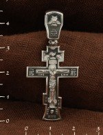 Крест из белого золота 585 пробы
