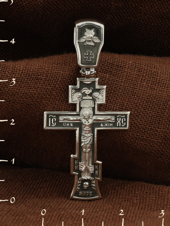 Крест из белого золота