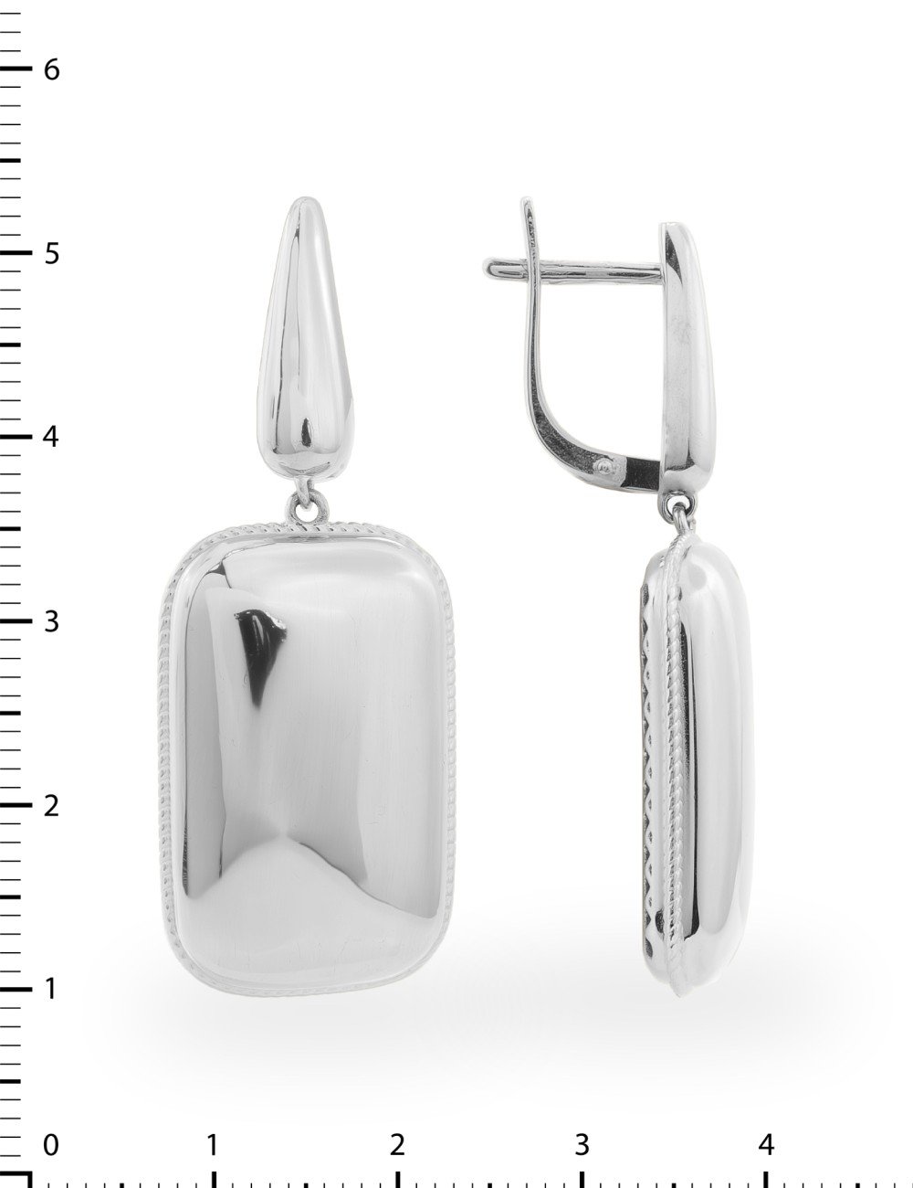 Серьги из белого золота 585 пробы
