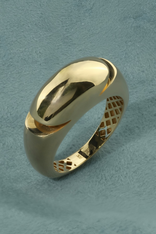 Кольцо из лимонного золота