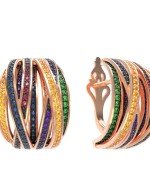 Серьги из золота 585 пробы c фианитом
