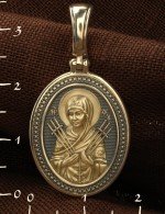 Образок из лимонного золота 585 пробы