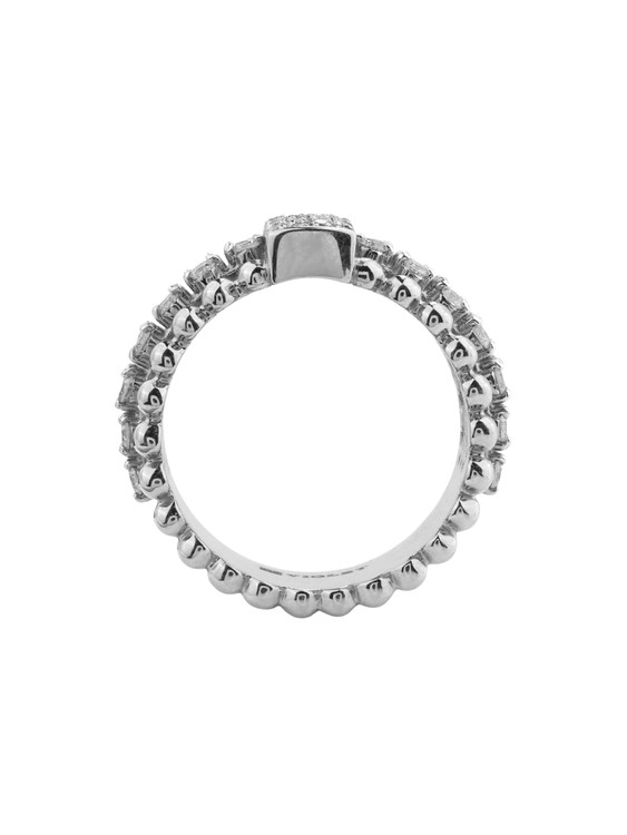 Кольцо из белого золота c бриллиантами