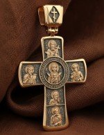 Крест из золота 585 пробы