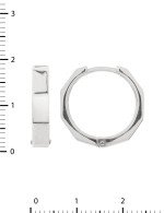 Серьги из белого золота 585 пробы