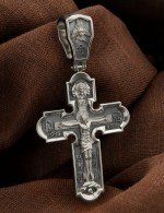 Крест из белого золота 585 пробы