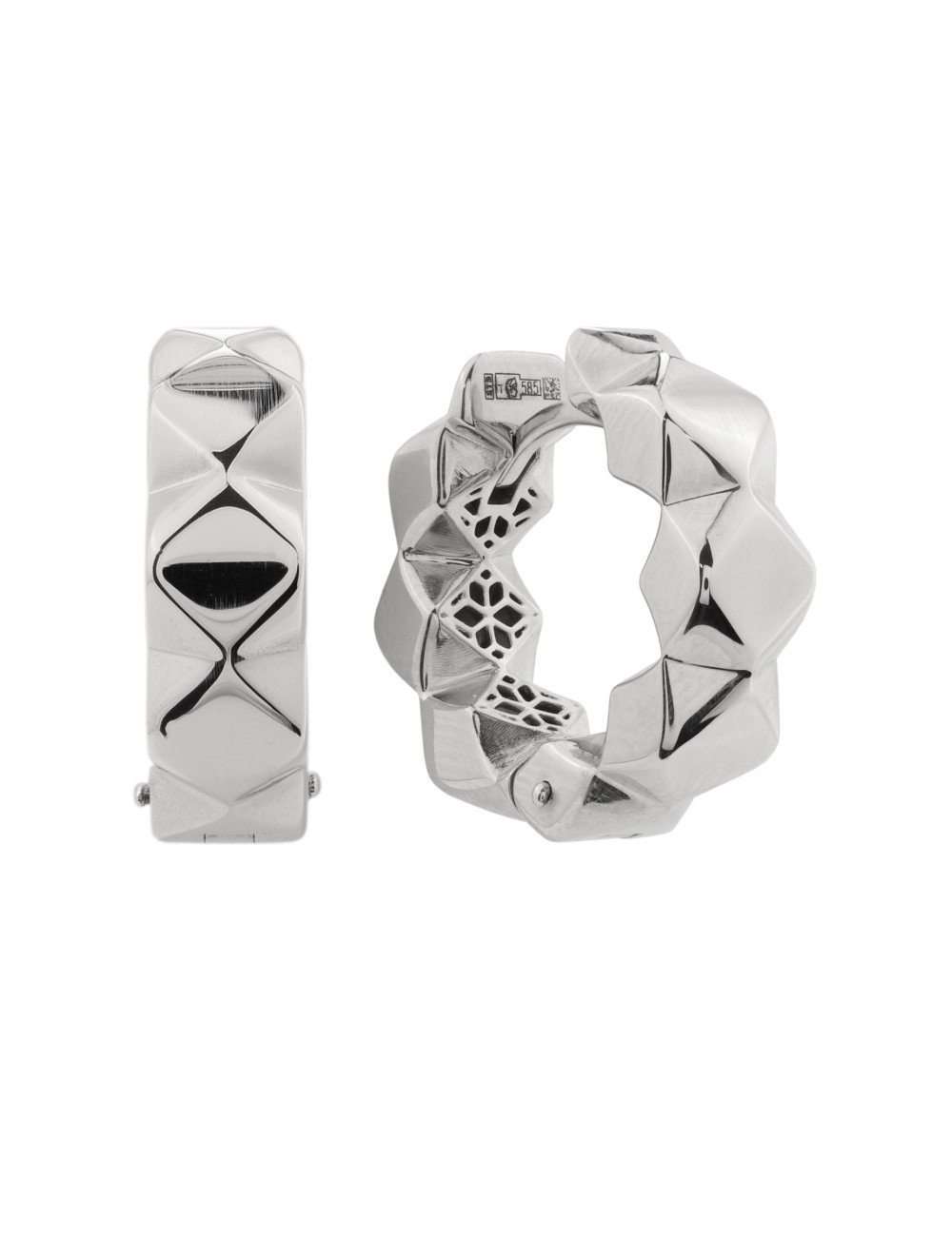Серьги из белого золота 585 пробы
