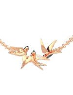 Колье из золота 585 пробы c эмалью