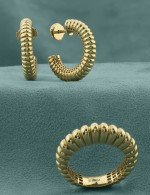 Серьги из лимонного золота 585 пробы