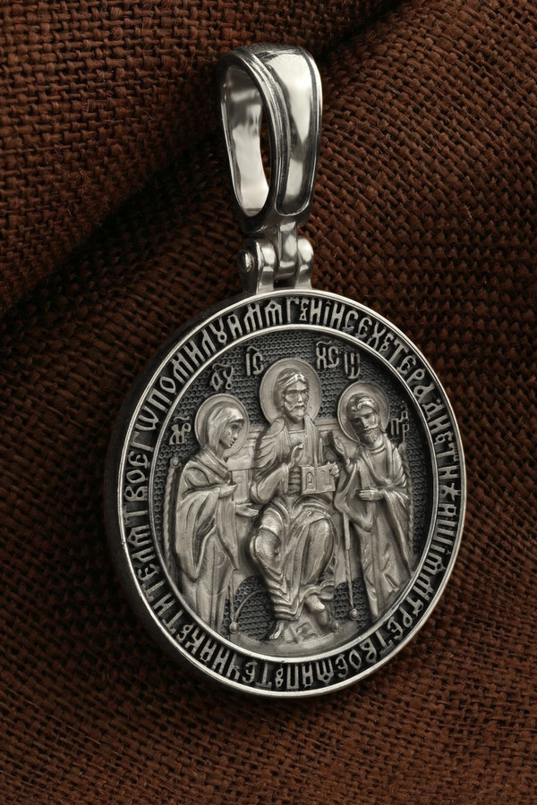 Образок из белого золота