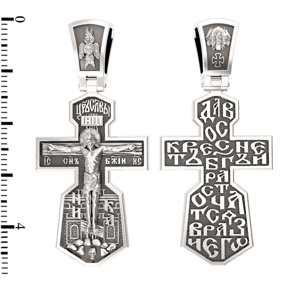 Крест из белого золота