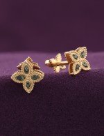 Серьги из золота 585 пробы c бриллиантами