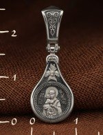 Образок из белого золота 585 пробы