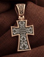 Крест из золота 585 пробы