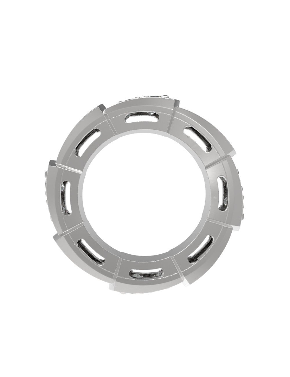 Подвеска из белого золота 585 пробы c бриллиантами