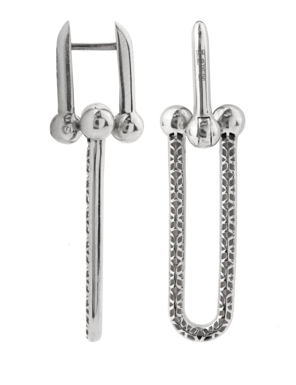 Серьги из белого золота 585 пробы