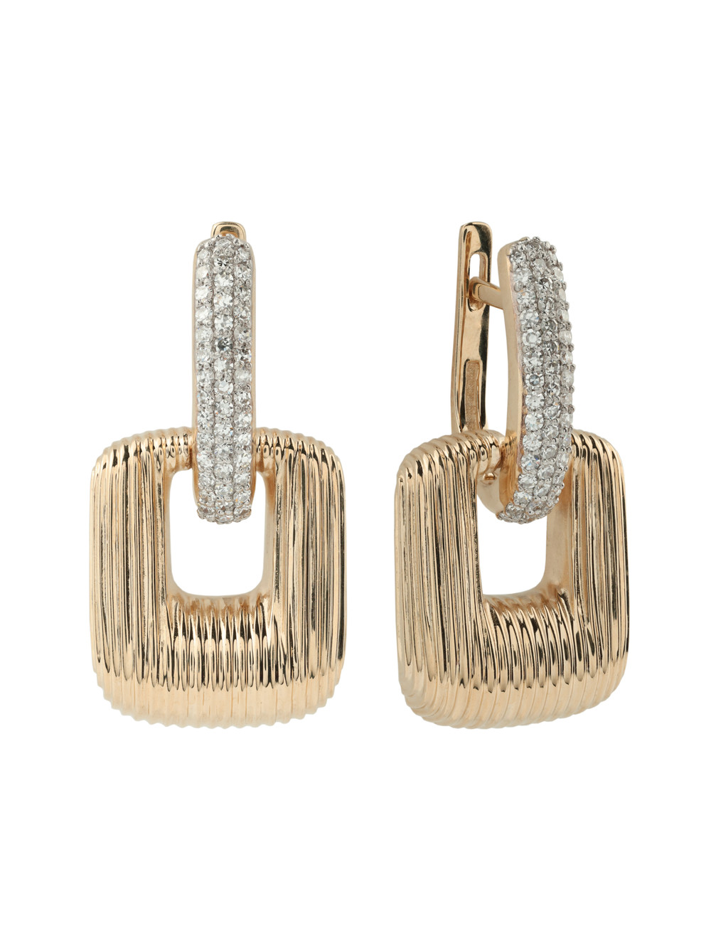 Серьги из золота c бриллиантами