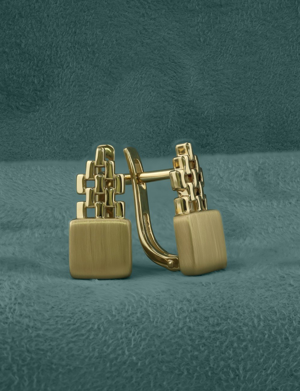 Серьги из лимонного золота 585 пробы