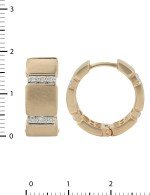 Серьги из золота 585 пробы c бриллиантами
