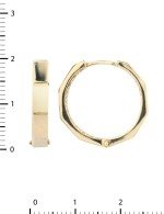 Серьги из лимонного золота 585 пробы