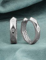 Серьги из белого золота 585 пробы