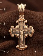 Крест из золота 585 пробы
