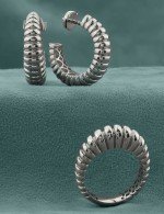 Серьги из белого золота 585 пробы