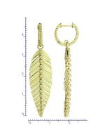 Серьги из лимонного золота 585 пробы
