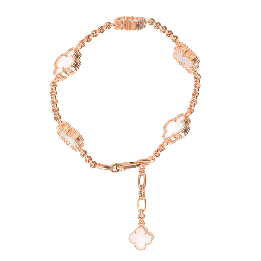 Браслет из золота c перламутром