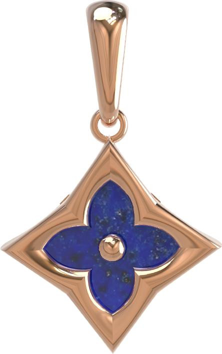 Подвеска из золота c лазуритом