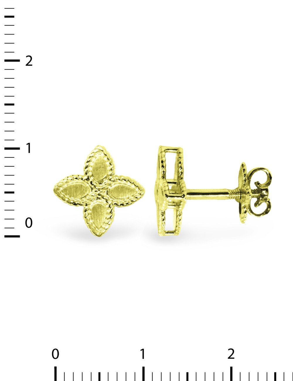 Серьги из лимонного золота 585 пробы