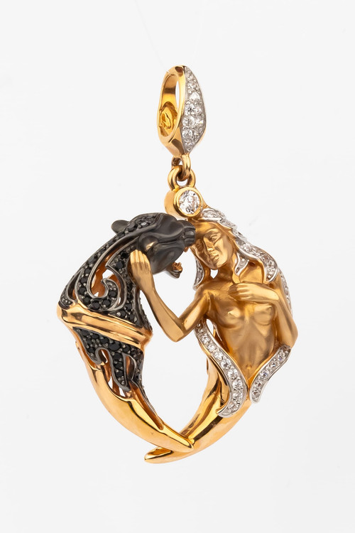 Подвеска из золота c фианитом