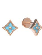 Серьги из золота 585 пробы c бирюзой