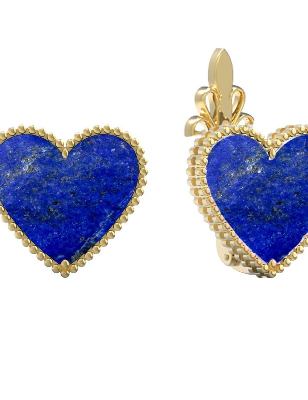 Серьги из лимонного золота 585 пробы