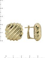 Серьги из лимонного золота 585 пробы