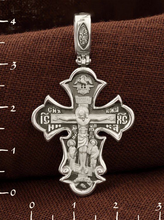 Крест из белого золота