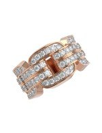 Кольцо из золота 585 пробы c бриллиантами
