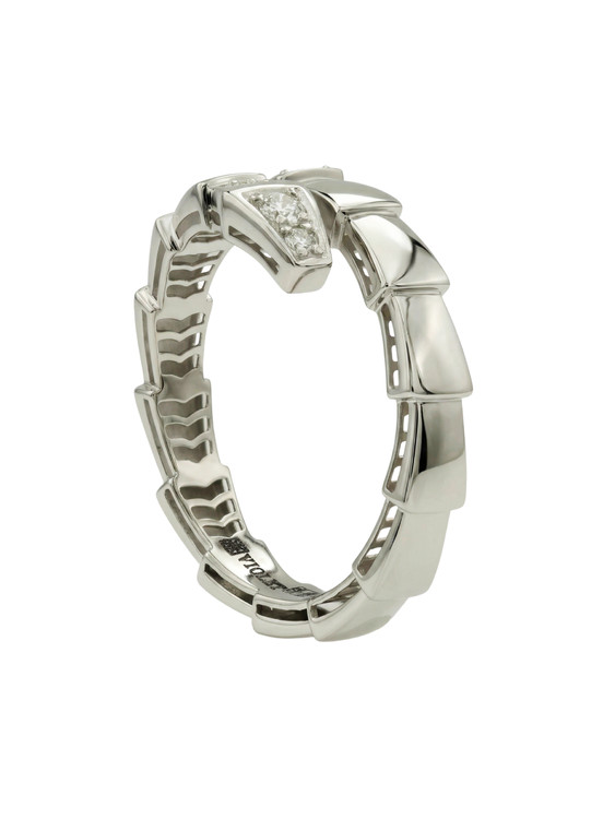 Кольцо из белого золота c бриллиантами