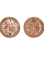 Серьги из золота 585 пробы c эмалью и перламутром