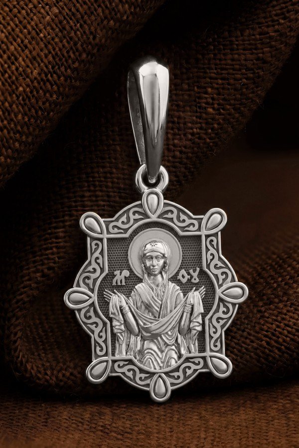 Образок из белого золота 585 пробы