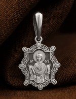 Образок из белого золота 585 пробы