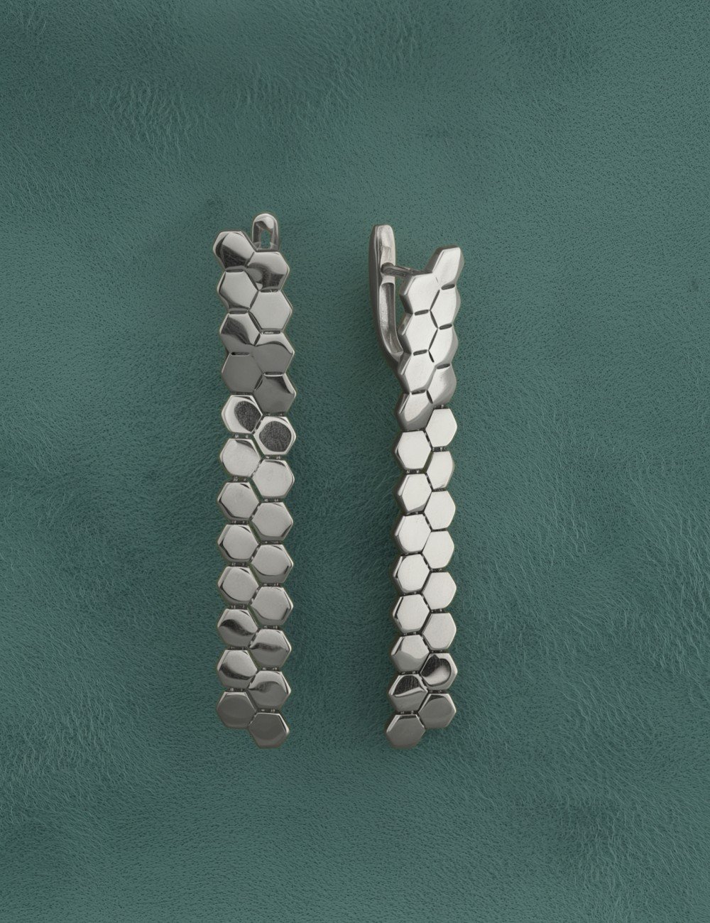 Серьги из белого золота 585 пробы