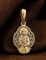 Образок из лимонного золота 585 пробы