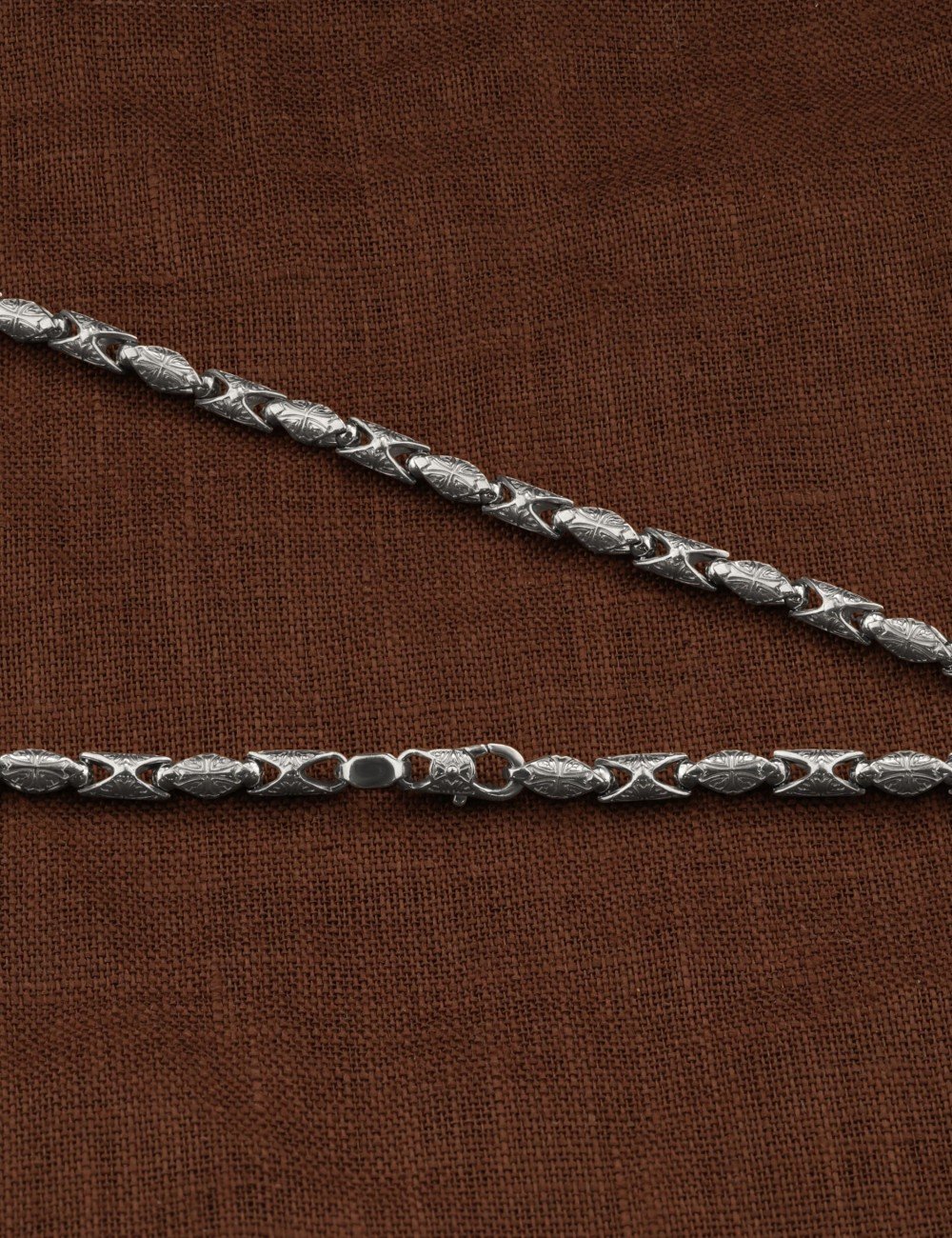 Цепь из белого золота 585 пробы