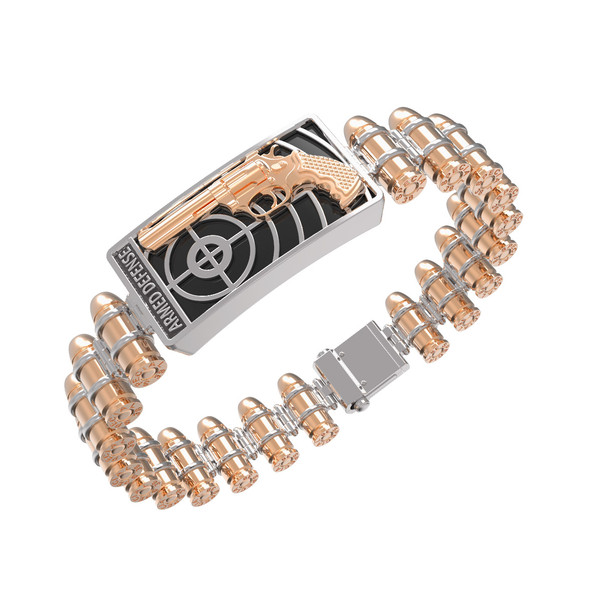 Браслет из золота c ониксом