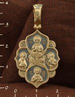 Образок из лимонного золота 585 пробы
