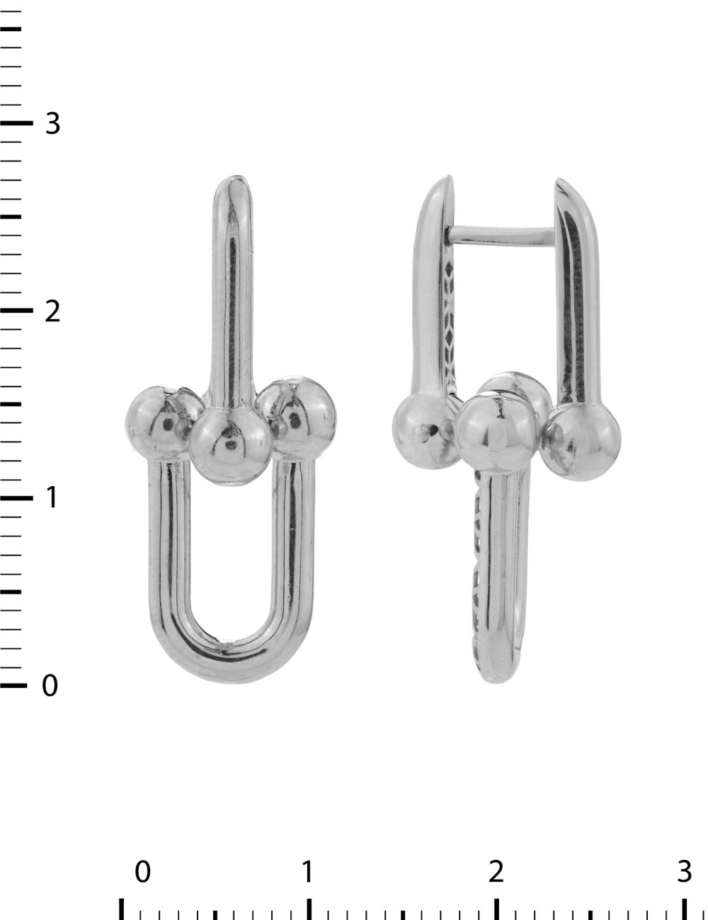 Серьги из белого золота 585 пробы