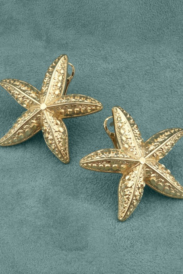 Серьги из лимонного золота 585 пробы